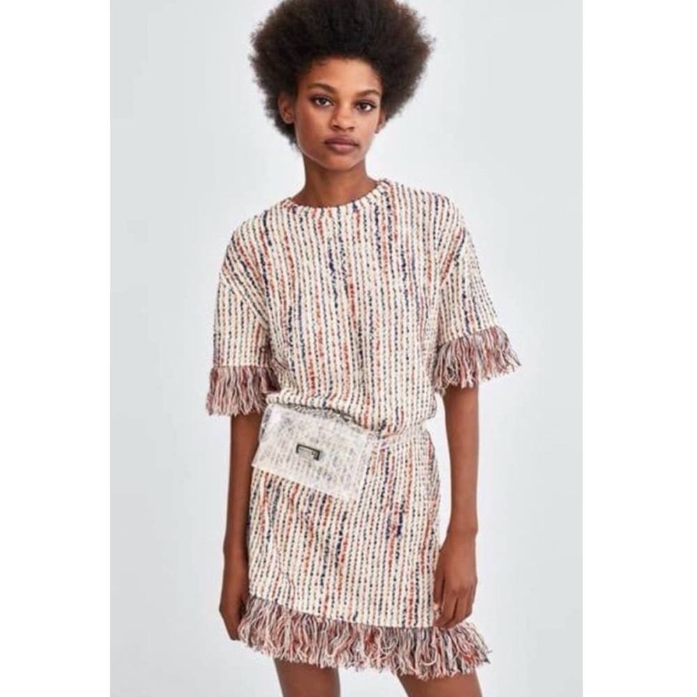 Sara Fringe Knit Dress